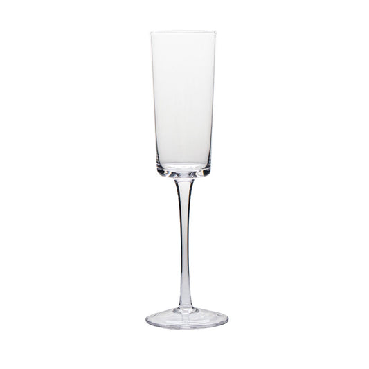 VD-08-OC - Vikko Decor- Orchid, Clear, Champagne Flute Glass, 8 Oz