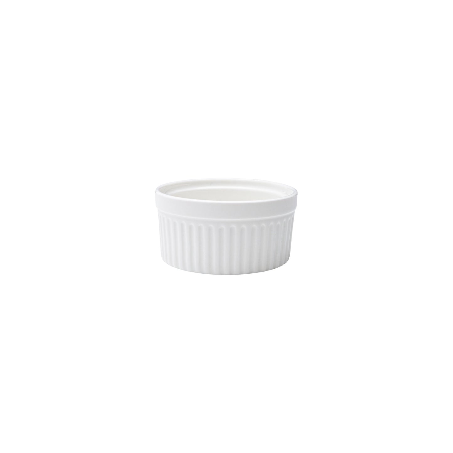 VL-0763-2 - Vikko Lightning - White Round Ramekin, 7.5 oz 4""