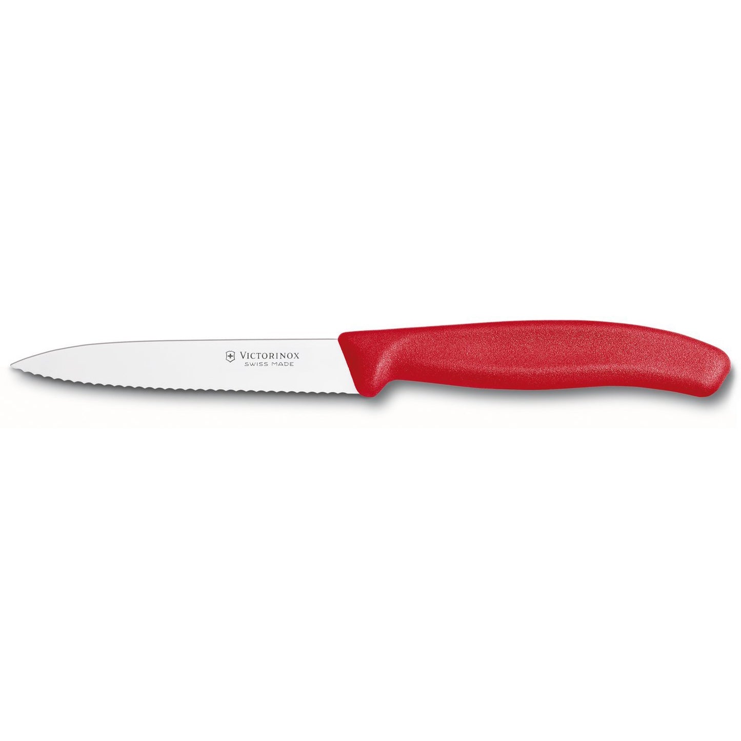 6.7731 - Swiss Classic Paring Knife, Serrated, Spear Tip, 4, Red