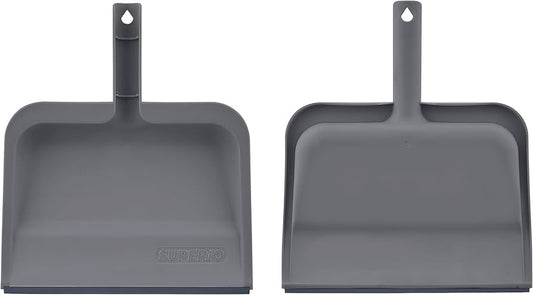 1242 - Superio Clip-on dustpan with rubber lip, grey