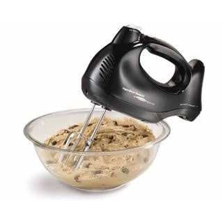 62692 - Hamilton Beach 6 Speed Hand Mixer w Snap-on Storage Black
