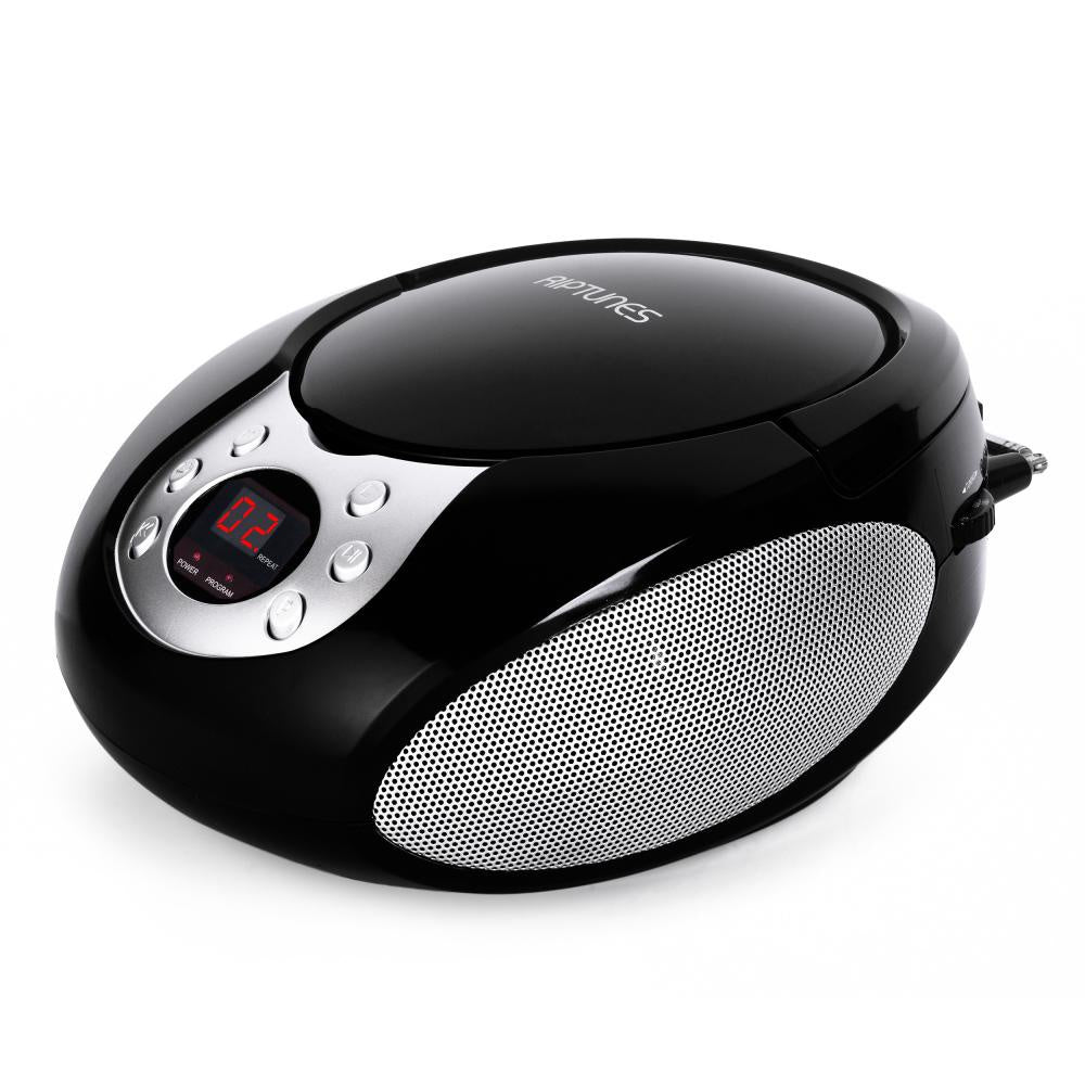 RIPCDB204K - CD BOOMBOX W/ AM/FM RADIO BLACK