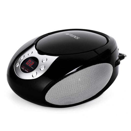 RIPCDB204K - CD BOOMBOX W/ AM/FM RADIO BLACK