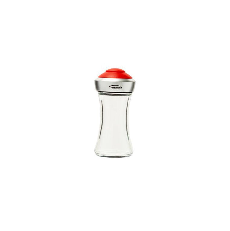 TR-07121009 - Trudeau - Glass, Pop Salt & Pepper Shaker, Red Top