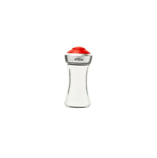 TR-07121009 - Trudeau - Glass, Pop Salt & Pepper Shaker, Red Top