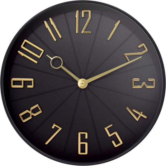 WESTCLOX32256 - 12" Black Modern Wall Clock