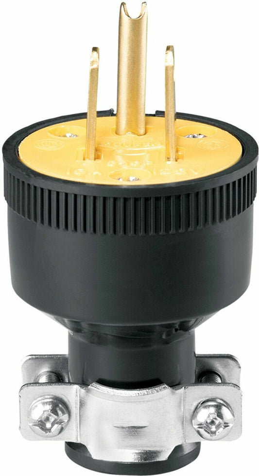 CW-1709 - PLUG-3 PRONG-H.D.RUBBER-MALE