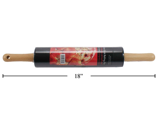 CT-70130 - Luciano Gourmet - Non-Stick Rolling Pin, W/ Wooden Handle,