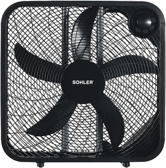 SFB20B - Sohler 20" Box Fan Black