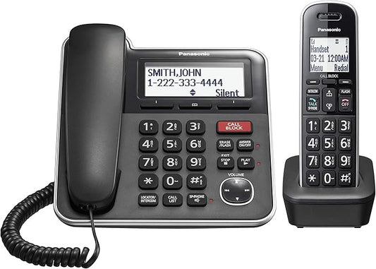 PANKXTGB850B - - Panasonic Expandable Corded/Cordless Phone System with Answering Machine