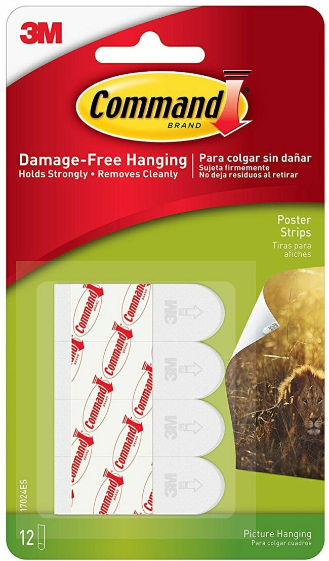 3M-17024 - POSTER STRIPS-SMALL CD/12