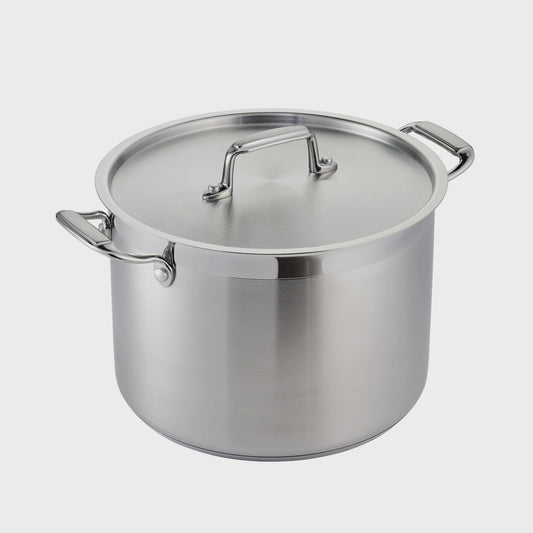 80120/007DS - 8 Quart Tri-Ply Base Covered Stock Pot