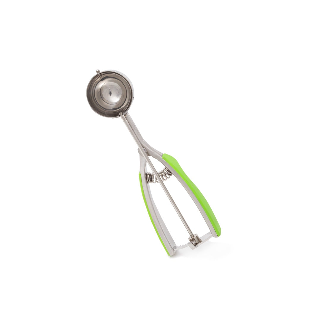 M5345-G - Millvado - SS Ice Cream Scoop With Soft Grip Handles, Medium 1.9'' Dia Green, 1.4 Oz.