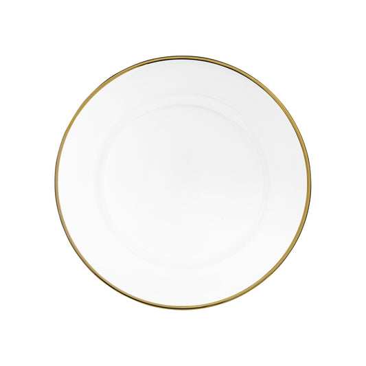 VD-1301-G - Vikko Decor - Classic Gold Rim Glass Charger 13
