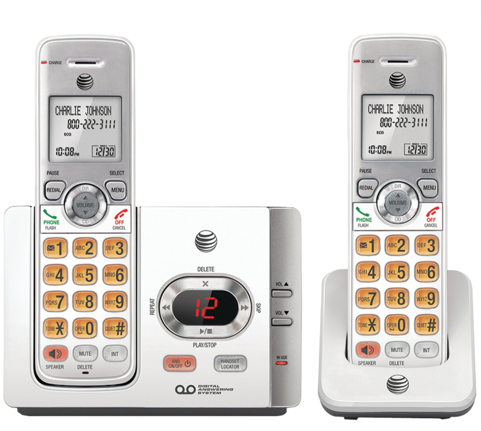 ATTEL52215 - 2-HNDST 6.0 CALLER ID/ANSWER- WHITE