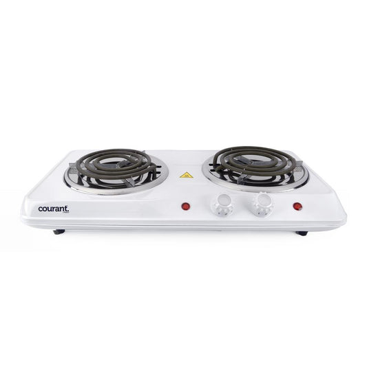 COUCEB2183W - COURANT ELECTRIC DOUBLE BURNER, WHITE