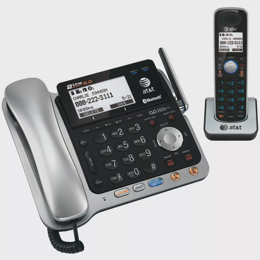 ATTTL86109 -  DECT6.0 2-Line Corded/Cordless Answering System with Call-Waiting caller ID