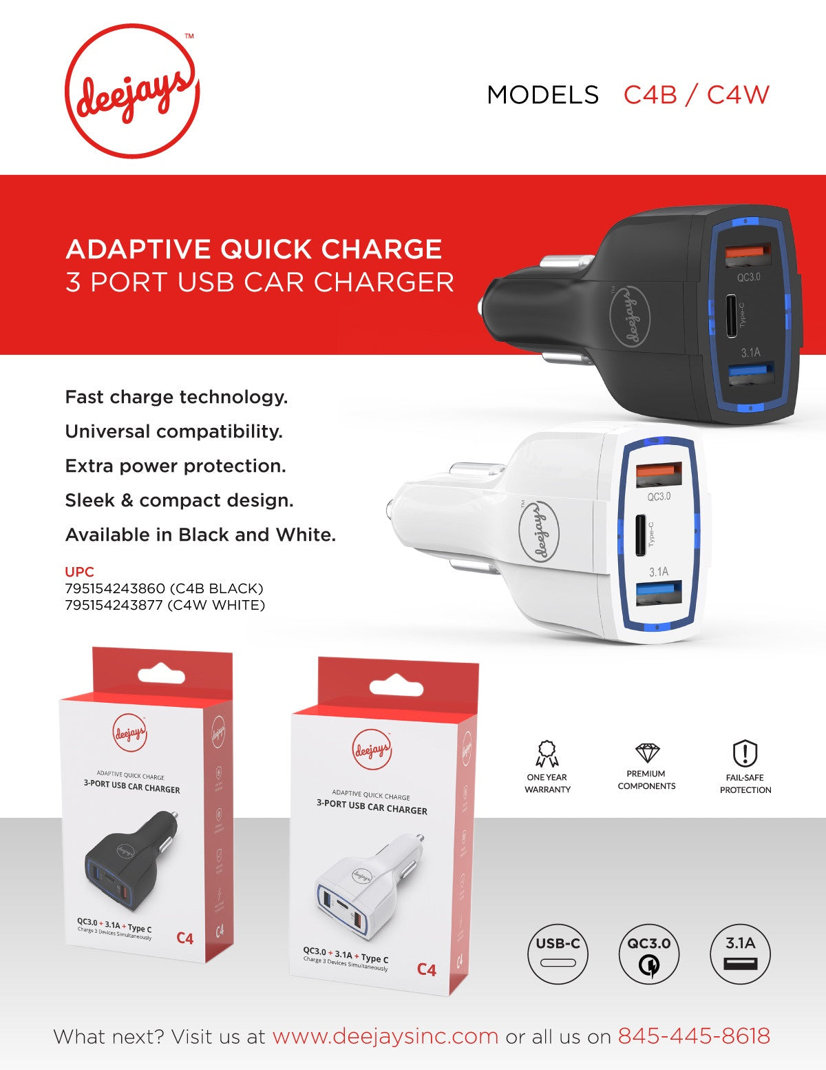 C4B -  Car Charger Black