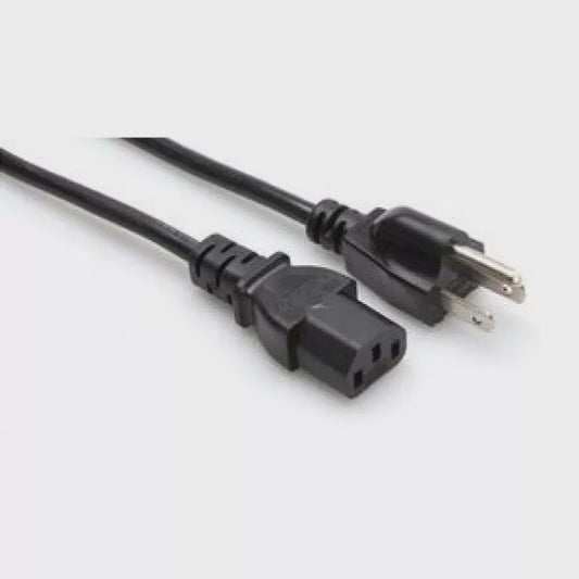PWC-148 - POWER CORD IEC C13 - NEMA 5-15P 8FT