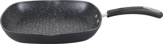 MR-GR11 - Millvado - Rainbow Black, Non Stick Grill Pan, 11"", Soft Grip Handle 11''