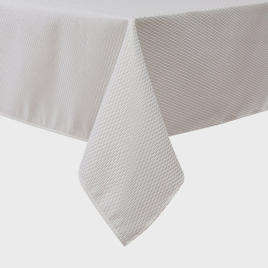 TC1379-70160 - Tablecloth Jacquard Chenille white 70" x 160"