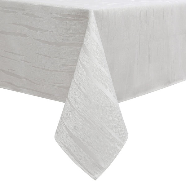 TC1390-70120 - Tablecloth Jacquard Stratus White 70" x 120"