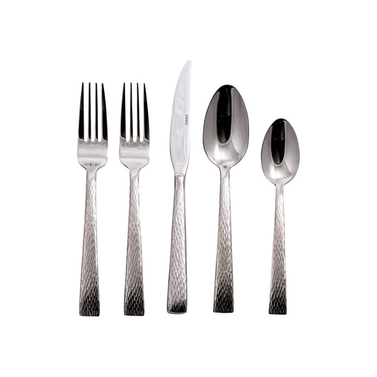 VC-120-SET - Vikko Crown - Lava, Mirror SS 18/10, Flatware, 20 Pc Set