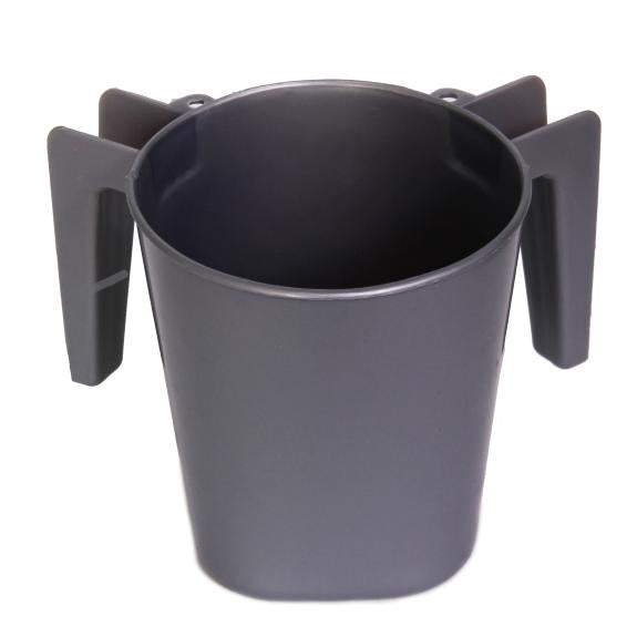 Ba156grey - Plastic Square Small Wash Cup grey