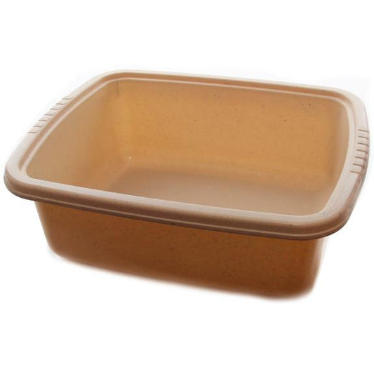 Ba430bwd - Square Bowl beige w dots