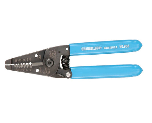 CHL958 - 6 1/4" WIRE STRIPPER-CUTTER W/ SPRING, 10-20 AWG