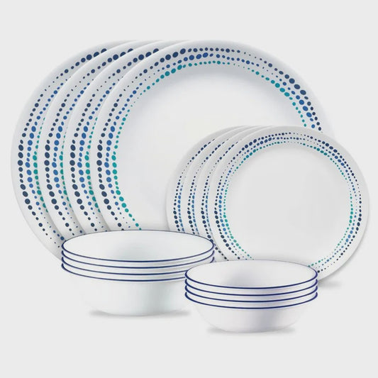 1148573 - 16 PC OCEAN BLUE DINNERWARE SET