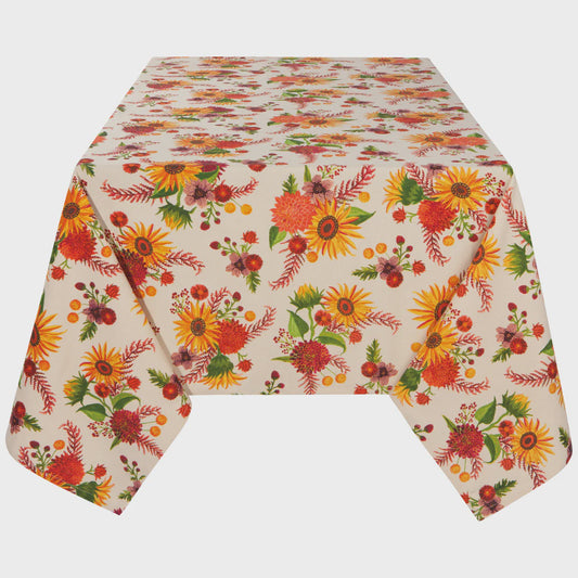 NTC2324D - Sunflower Splendor Printed Tablecloth 60 x 90 In