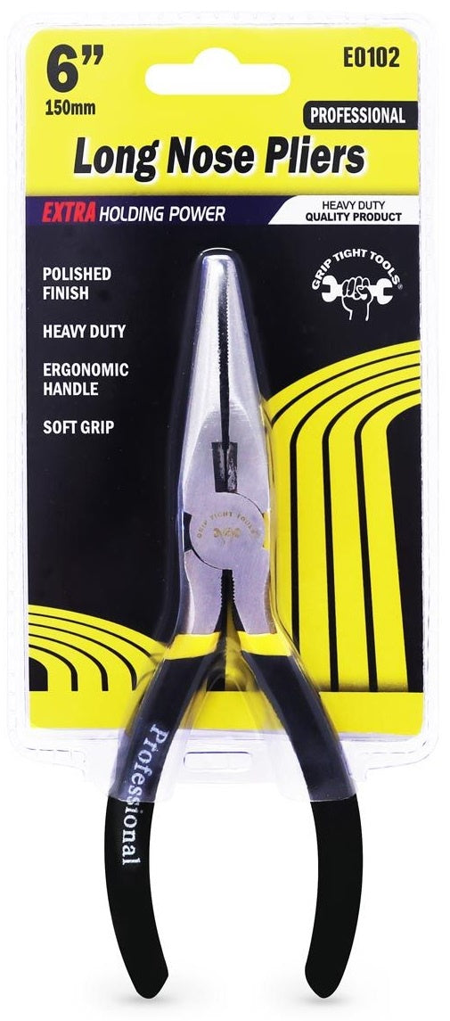 GT-E0102 - 6" LONG NOSE PLIERS