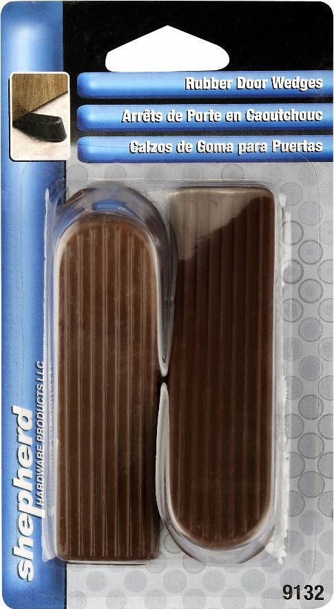 SH9132-CD/2 - DOOR WEDGE-STANDARD-RUBBER- BROWN