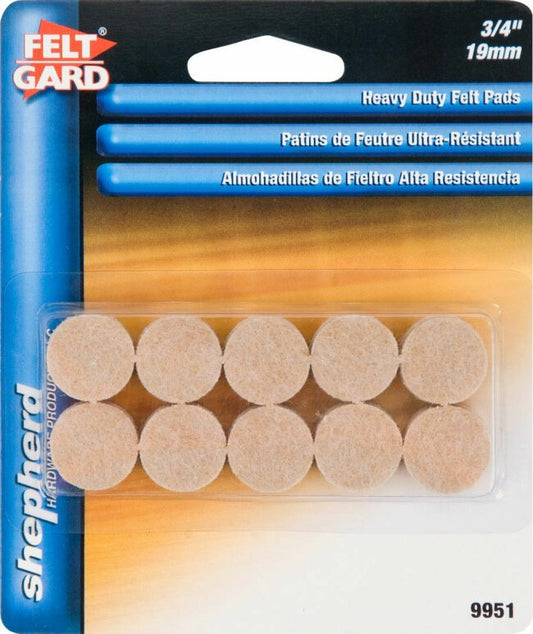 SH9951-CD20 - FELT GARD PADS-H.D.LIGHT BROWN – 3/4″