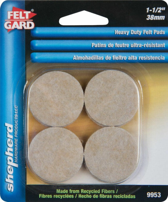 SH9953-CD/8 - FELT GARD PADS-H.D.LIGHT BROWN  – 1.5″