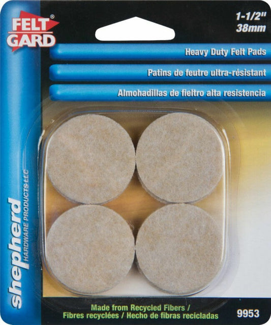 SH9953-CD/8 - FELT GARD PADS-H.D.LIGHT BROWN  – 1.5″