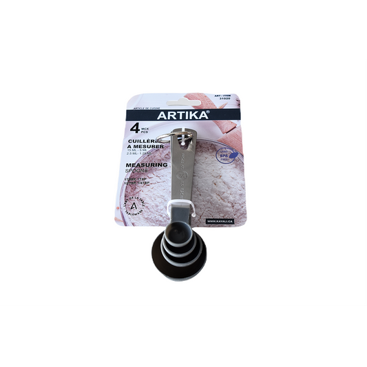 KA-31020 - Artika - 4 Pc Measuring Spoon Set, 1/4 TSP, 1/2 TSP, 1 TSP, 1 TBSP