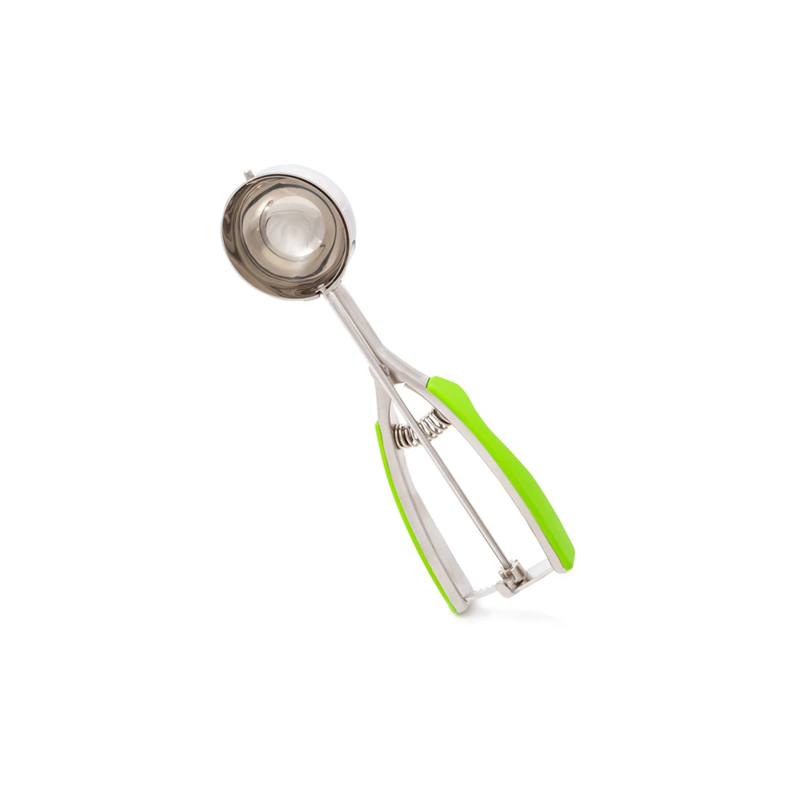 M5346-G - Millvado - SS Ice Cream Scoop With Soft Grip Handles, Large 2.4'' Dia Green