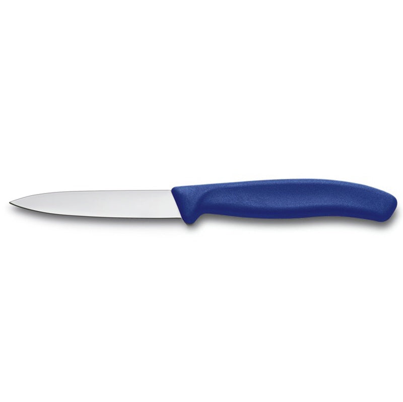 6.7702/42605 - Swiss Classic Paring Knife, Straight, Spear Tip, 4"", Blue
