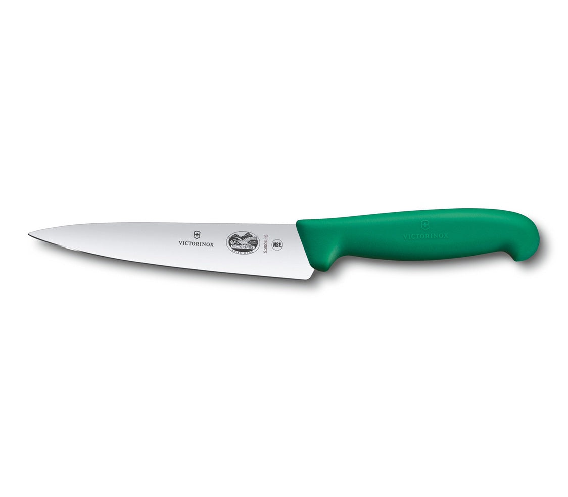 5.2004.15 - Victorinox - Fibrox Pro Chef Knife, Straight, 6"" green