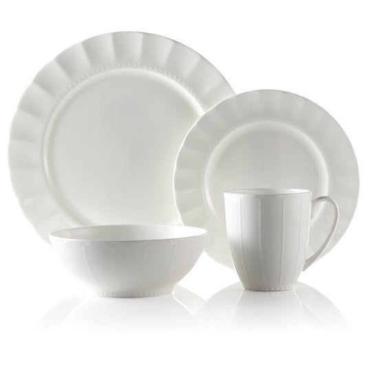 VL-SMP-SET - Maison Neuve - Round, Bone China, 16 Pc Dinnerware Set, Symphony,
