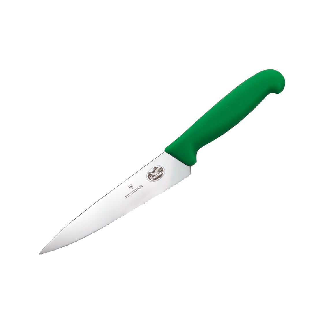 5.2034.15 -Victorinox - Fibrox Pro Chef Knife, Serrated, 6"", Green