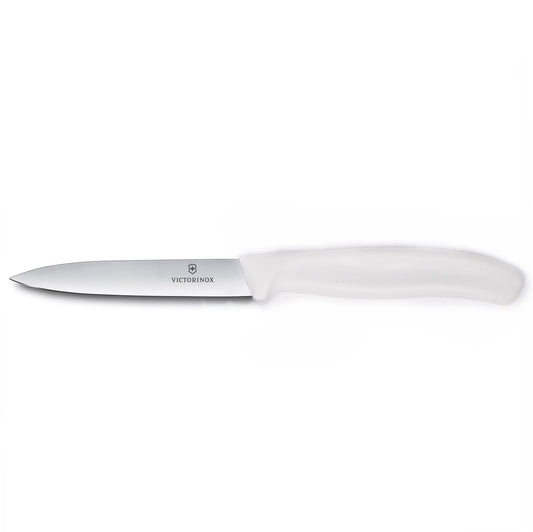6.7707 / 40809 - Swiss Classic Paring Knife, Straight, Spear Tip, 4"", White