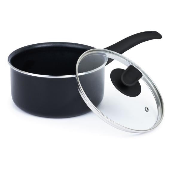 OTP2BK - High Quality Nonstick Saucepan, 2.5 Quart, black