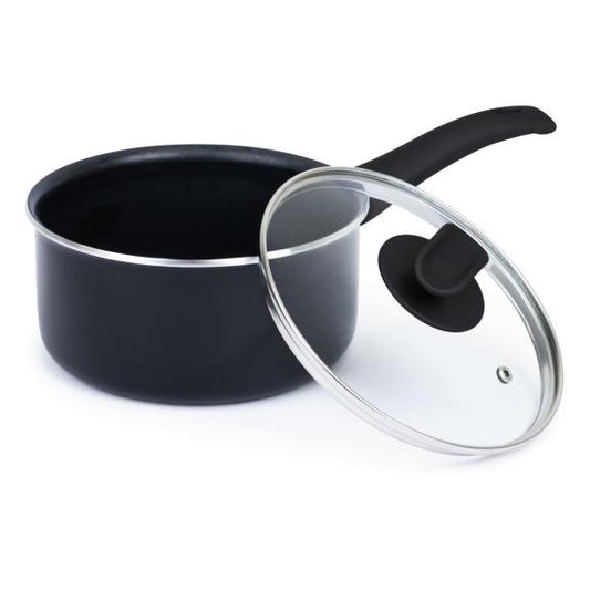 OTP2BK - High Quality Nonstick Saucepan, 2.5 Quart, black