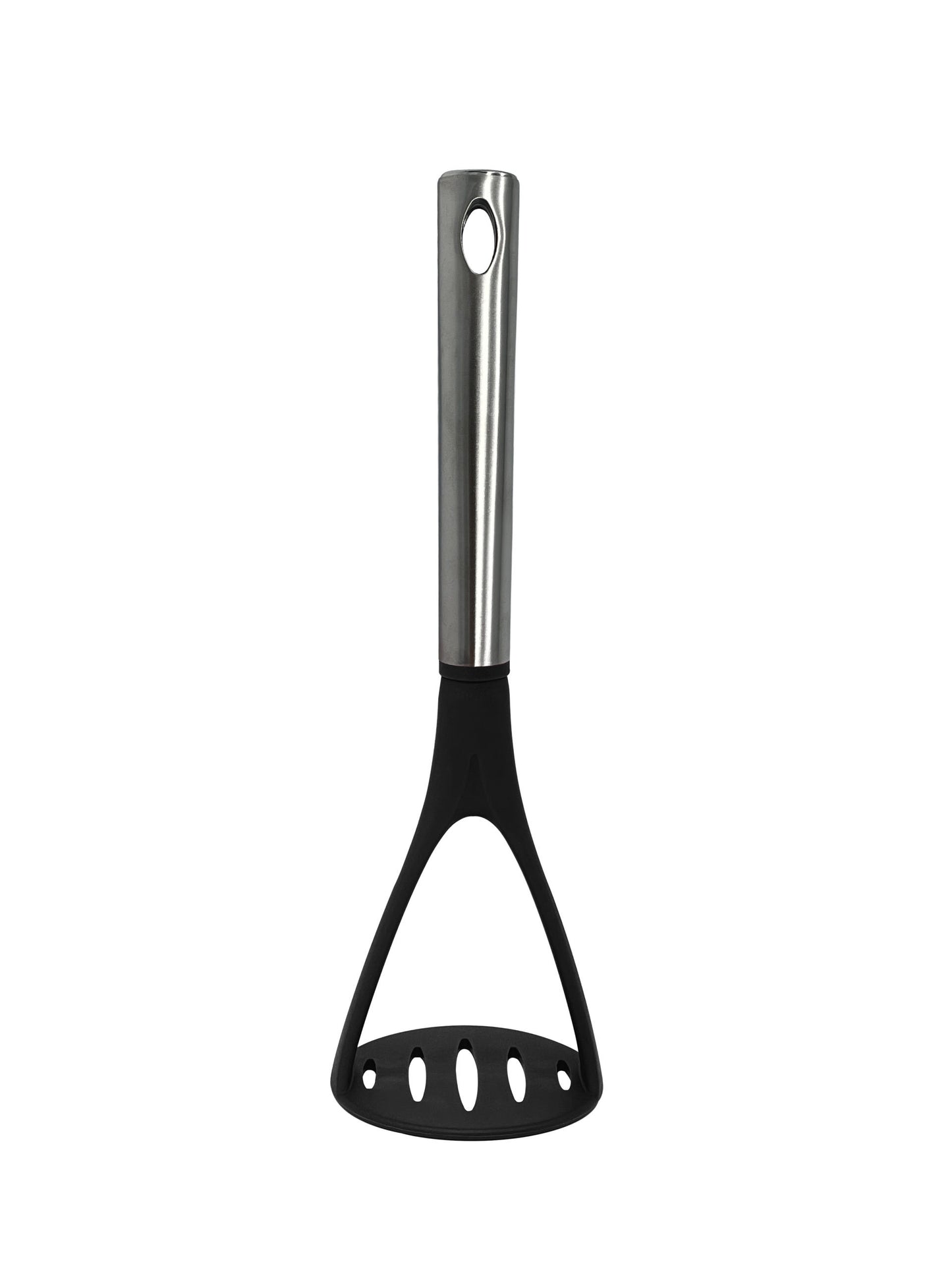 M8573/F - Millvado - Nylon Utensils SS Handle, Potato Masher, Black,11""
