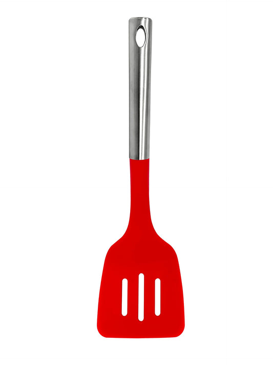 M8571/D - Millvado - Nylon Utensils SS Handle, Slotted Turner, Red,13.5''