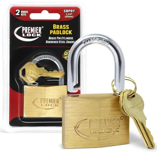 GT-SBP07 - PADLOCK-BRASS-KEYED DIFFRENTLY 1.75"