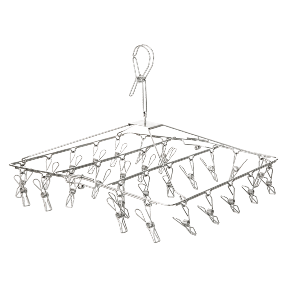 SS12077 - Silver Hanger NW/ 28 Clips